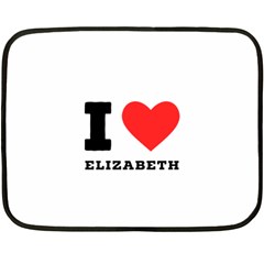 I Love Elizabeth  One Side Fleece Blanket (mini) by ilovewhateva