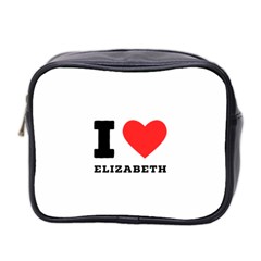 I Love Elizabeth  Mini Toiletries Bag (two Sides) by ilovewhateva