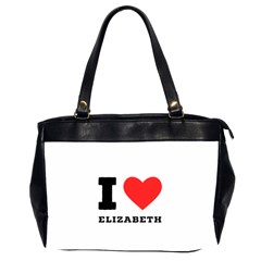 I Love Elizabeth  Oversize Office Handbag (2 Sides) by ilovewhateva