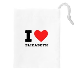 I Love Elizabeth  Drawstring Pouch (5xl) by ilovewhateva