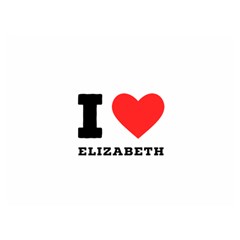 I Love Elizabeth  One Side Premium Plush Fleece Blanket (extra Small)