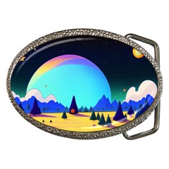 Ai Generated Trees Stars Planets Dreamlike Sun Belt Buckles by Ravend