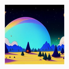 Ai Generated Trees Stars Planets Dreamlike Sun Medium Glasses Cloth by Ravend