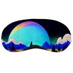 Ai Generated Trees Stars Planets Dreamlike Sun Sleeping Mask by Ravend