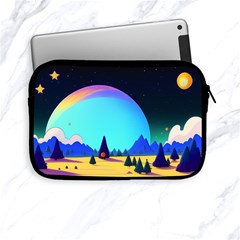 Ai Generated Trees Stars Planets Dreamlike Sun Apple Ipad Mini Zipper Cases by Ravend