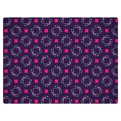 Geometric Pattern Retro Style Background One Side Premium Plush Fleece Blanket (extra Small)