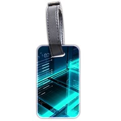 Background Patterns Geometric Glass Mirrors Luggage Tag (two Sides) by Ravend