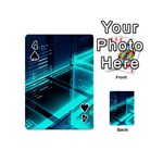 Background Patterns Geometric Glass Mirrors Playing Cards 54 Designs (Mini) Front - Spade4