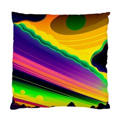 Jupiter Clouds Dan Mumford Stars Yellow Planets Standard Cushion Case (one Side) by Ravend