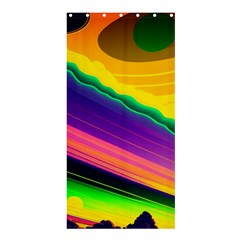 Jupiter Clouds Dan Mumford Stars Yellow Planets Shower Curtain 36  X 72  (stall)  by Ravend