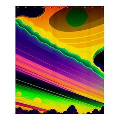 Jupiter Clouds Dan Mumford Stars Yellow Planets Shower Curtain 60  X 72  (medium)  by Ravend