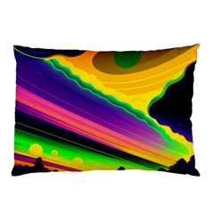 Jupiter Clouds Dan Mumford Stars Yellow Planets Pillow Case (two Sides) by Ravend