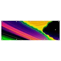 Jupiter Clouds Dan Mumford Stars Yellow Planets Banner And Sign 12  X 4  by Ravend