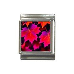 Leaves Purple Autumn Evening Sun Abstract Italian Charm (13mm) by Ravend