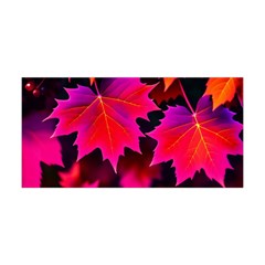 Leaves Purple Autumn Evening Sun Abstract Yoga Headband by Ravend