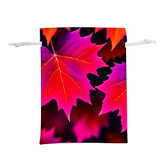 Leaves Purple Autumn Evening Sun Abstract Lightweight Drawstring Pouch (m)