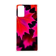 Leaves Purple Autumn Evening Sun Abstract Samsung Galaxy Note 20 Tpu Uv Case by Ravend