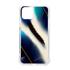 Feathers Pattern Design Blue Jay Texture Colors Iphone 11 Pro 5 8 Inch Tpu Uv Print Case by Ravend