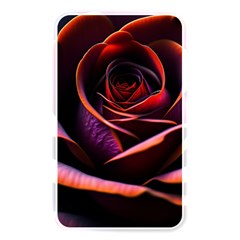 Purple Flower Rose Flower Black Background Memory Card Reader (rectangular) by Ravend