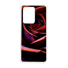 Purple Flower Rose Flower Black Background Samsung Galaxy S20 Ultra 6 9 Inch Tpu Uv Case by Ravend