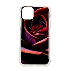 Purple Flower Rose Flower Black Background Iphone 11 Pro 5 8 Inch Tpu Uv Print Case