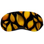 Leaves Foliage Pattern Metallic Gold Background Sleeping Mask Front