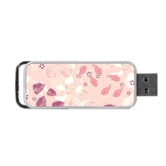 Leaves Foliage Boho Art Boho Style Pastel Nature Portable Usb Flash (one Side) by Ravend