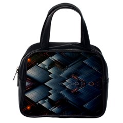 Background Pattern Geometric Glass Mirrors Classic Handbag (one Side) by Ravend