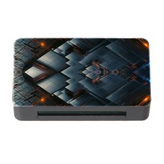 Background Pattern Geometric Glass Mirrors Memory Card Reader With Cf by Ravend