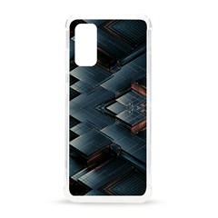 Background Pattern Geometric Glass Mirrors Samsung Galaxy S20 6 2 Inch Tpu Uv Case by Ravend