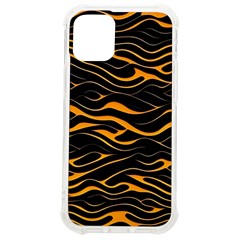 Waves Pattern Golden 3d Abstract Halftone Iphone 12 Mini Tpu Uv Print Case	