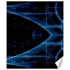 Technology Digital Business Polygon Geometric Canvas 8  X 10  by Ravend