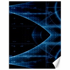 Technology Digital Business Polygon Geometric Canvas 12  X 16  by Ravend