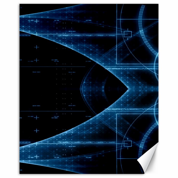 Technology Digital Business Polygon Geometric Canvas 16  x 20 