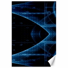 Technology Digital Business Polygon Geometric Canvas 20  X 30  by Ravend