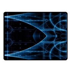 Technology Digital Business Polygon Geometric Fleece Blanket (small) by Ravend