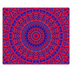 Background Wallpaper Geometric Digital Art One Side Premium Plush Fleece Blanket (small)