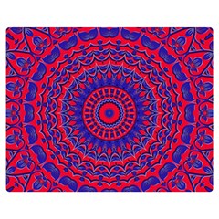 Background Wallpaper Geometric Digital Art One Side Premium Plush Fleece Blanket (medium)