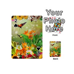 Floral Flowers Nature Plants Decorative Design Playing Cards 54 Designs (mini)