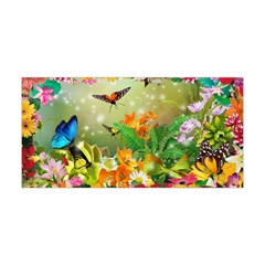 Floral Flowers Nature Plants Decorative Design Yoga Headband by Ravend