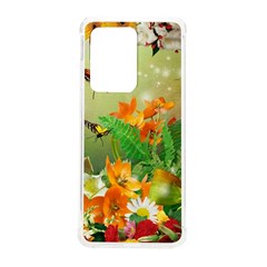 Floral Flowers Nature Plants Decorative Design Samsung Galaxy S20 Ultra 6 9 Inch Tpu Uv Case