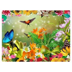 Floral Flowers Nature Plants Decorative Design Premium Plush Fleece Blanket (extra Small)