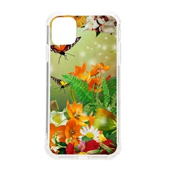 Floral Flowers Nature Plants Decorative Design Iphone 11 Tpu Uv Print Case by Ravend