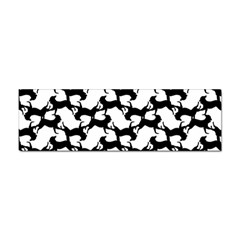 Playful Pups Black And White Pattern Sticker (bumper) by dflcprintsclothing