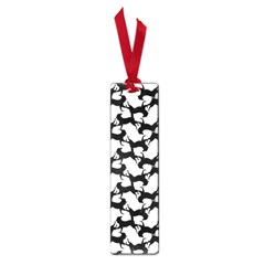 Playful Pups Black And White Pattern Small Book Marks by dflcprintsclothing