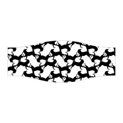 Playful Pups Black And White Pattern Stretchable Headband by dflcprintsclothing