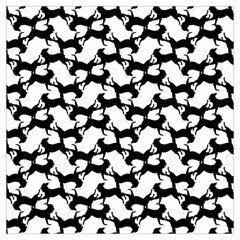 Playful Pups Black And White Pattern Lightweight Scarf  by dflcprintsclothing