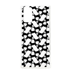 Playful Pups Black And White Pattern Samsung Galaxy Note 20 Tpu Uv Case by dflcprintsclothing