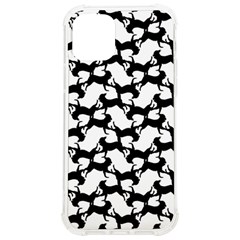 Playful Pups Black And White Pattern Iphone 12/12 Pro Tpu Uv Print Case by dflcprintsclothing