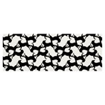 Playful Pups Black and White Pattern Banner and Sign 8  x 3  Front